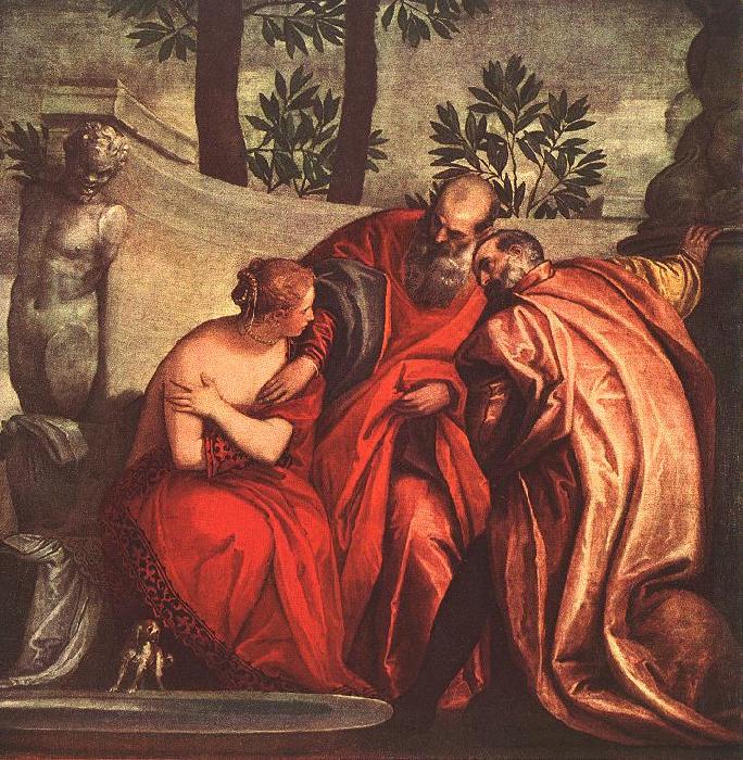 VERONESE (Paolo Caliari) Susanna in the Bath er oil painting image